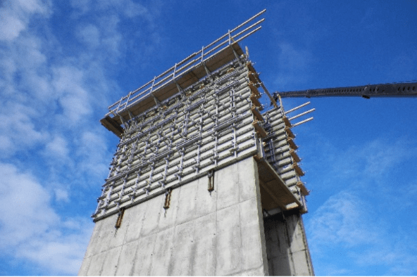 Dura-Clamp system on a commercial foundation